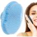 Facial Brush Multifunctional Silicone Face Scrubber Hand Scrubber Waterproof Facial Cleansing Brushes for Skin Cleansing for Deep Cleansing Virtcooy Blue - Buy Online on GoSupps.com