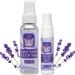 Laki Naturals Lavender Sleep Mist Travel Size & Full Size Set (2.7oz + 1oz) Lavender Essential Oil Spray for Bedding & Room | Aromatherapy Mist Lavender & Travel Size ( 2.7 oz Bottle & 1 oz Bottle)