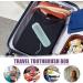 Paodduk Travel Toothbrush Holder Case | Dustproof Portable Toothbrush Cup for Camping Business Trips & School - Blue - Buy Online on GoSupps.com