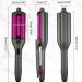 Ceramic Hair Crimper Iron for Instant Beach Waves & Deep Barrel Curls - 3 Barrel Curling Iron 0.59 inch - Valentines Day Gift for Women - Buy Online on GoSupps.com