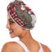 Buy Christmas Dwarf Red Black Plaid Hair Towels | Super Absorbent Quick Dry Hair Turbans - 2 Pack for Women & Girls - Buy Online on GoSupps.com