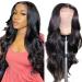 Body Wave Lace Front Wig Human Hair Pre Plucked with Baby Hair 150% Density 4x4 Lace Closure Glueless Wigs for Black Women Brazilian Human Hair Natural Color 20 Inch 20 Inch Natural Color