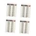 Balacoo 4 Sheets Waterproof Eyebrow Stickers Authentic Eyebrows Makeup Brow Sticker Cosmetic 6d Make up 21x14.8cm Black