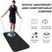 Vonoga Non-Slip 8mm Jump Rope Mat - Shock Absorption Indoor/Outdoor Padded Mat for Cross Rope Exercise - Black - Buy Online on GoSupps.com