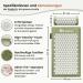 BRELLAVIO Acupressure Mat & Pillow - Ultimate Relaxation for Back Neck Shoulders & Feet | Green Acupuncture Massage Mat for Pain Relief - Buy Online on GoSupps.com