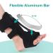 Contatto Plantar Fasciitis Night Splint - 3 Adjustable Straps Aluminum Bar - Relief for Foot Pain Achilles Tendonitis - Unisex Foot Brace - Buy Online on GoSupps.com