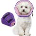 Kuoser Rechenrause dog comfortable leak protection dog protective measures protective collar dog adjustable dog collar dogs hews rake leak protection for dogs prevention of bite and leaking wounds purple m m --- neck circumference: 28-36cm purple