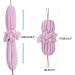 Toplive 2Pcs Bath Shower Loofah Sponge Set - Exfoliating Back Scrubber for Women and Men - Pink+Purple - Buy Online on GoSupps.com