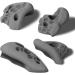 ALPIDEX 12L Climbing Holds - Medium-Deep Undercuts Grey Stone Handle Grips for Indoor & Outdoor Climbing - International Shipping Available - Buy Online on GoSupps.com
