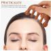 Beavorty Peigne De Massage Dents Larges Manuel Masseur De Chevelu Gratteur Pour Cheveux Poign e Ergonomique - Buy Online on GoSupps.com