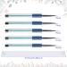 5-Piece Nail Art Liner Brush Set - Blue Nylon Nail Design Brush Pencils (5mm 7mm 11mm 14mm) - Perfect for Salon Detailing - Buy Online on GoSupps.com