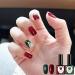 Christmas Gel Nail Polish Set Glitter Red Green 2 Colors Burgundy Dark Red Soak Off LED/UV Lamp Manicure Nail Varnish Sets for Women Nail Art Salon DIY Home - Buy Online on GoSupps.com