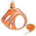 Giapinst dog harness Small dogs no pull dog harness adjustable pet safety dishes with breathable mesh and reflective stripes for medium-sized dogs (m orange) m (breast: 17.3-18.9 ") Orange