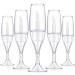 20 Pieces 8 ml/ 0.27 oz Lip Gloss Tubes Mini Wineglass Shaped Empty Lip Gloss Tube Lip Balm Containers Mini Refillable Bottles Lip Glaze Container with 2 Pieces Funnels for Women Girls (Transparent)
