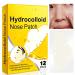 12pcs Nose Patches Hydrocolloid Patches for Nose Pores Blackhead and Cleansing Deep Cleansing Nose Strip Nose Strips for Blackhead Removal on Oily Skin