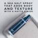 Surf Hair Texturizing Sea Salt Spray for Men Body & Texture Men's Hair Spray Matte Finish Made in Italy 3.38 fl oz - Buy Online on GoSupps.com