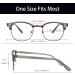 Blue Light Blocking Gaming Glasses - Anti Glare UV Protection - Retro Transparent Grey Eyewear for Men & Women - Buy Online on GoSupps.com