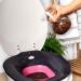Peach Care Collapsible Sitz Bath Seat & Yoni Steam Herbs - Over Toilet Vaginal Bowl Steamer for Hemorrhoids & Postpartum Care - White Pink & Black - Buy Online on GoSupps.com