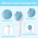 Silicone Face Brush Scrubber & Scalp Massage Tool - Exfoliating Facial Scrubber for Men & Women - Cute Paw Shaped Spa Tool with Soft Bristles for Effective Skincare - Buy Online on GoSupps.com
