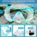 ZEEPORTE Adult Snorkeling Gear Set - Panoramic View Diving Mask, Trek Fin, Dry Top Snorkel - Blue SM - Buy Online on GoSupps.com