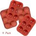 Bestylez 4 Pcs Medium Silicone Molds + Droppers for Hot Chocolate Bombs - 4 Pack, 6 Holes, 2 Inch - Buy Online on GoSupps.com