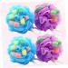 Shop Housoutil 4pcs Colorful Home Bath Balls | Super Soft Shower Sponge for Adults & Kids - Perfect for Relaxing Baths - Buy Online on GoSupps.com