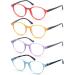 Buy Colorful Round Reading Glasses for Women +2.50 - Lightweight & Stylish 4 Pack with Comfortable Fit | Spring Hinge Cheaters - Buy Online on GoSupps.com