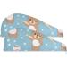 Cute Bear Baseball Cartoon Hair Towel 2 Pack - Super Absorbent Quick Dry Hair Turbans for Women & Girls - Buy Online on GoSupps.com