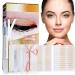 480Pcs Eyelid Tape  Invisible Double Eyelid Strips Breathable Long-lasting and No Trace Double Eyelid Tape with Fork Rods Eyelash Curler and Tweezers for Droopy  Uneven  Mono-eyelids 480Pcs+pink