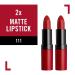 Rimmel Lasting Finish By Kate Lipstick - Matte Collection 2-Pack - Buy Online on GoSupps.com