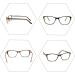 Stylish Women's Cat Eye Reading Glasses 4-Pack with Cases - Lightweight Frame, Spring Hinge - 2.0x Magnification - Buy Online on GoSupps.com