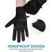 Anqier Winter Touchscreen Thermal Gloves - Windproof Cold Weather Gloves for Running, Cycling, Driving - Men & Women Large Black - Buy Online on GoSupps.com