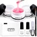 Morovan Builder Gel for Nails Kit - 3 Colors Clear White Pink Hard Gel Builder for Nails Professional Builder Gel Extension Set for Beginners Nail Art DIY at Home Set
