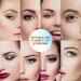 Eyewrew Waterproof Reusable Makeup Brow Stamp Kit | 10 Stencils & Brush for Perfect Brows - Medium Brown - Buy Online on GoSupps.com