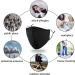 Adjustable Designer Reusable Cloth Face Mask for Men and Women - Breathable & Washable Fashion Mask for Running, Gym, and Everyday Use - Lightweight and Comfortable - Solid Plaid Black Design - Buy Online on GoSupps.com