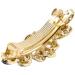 uxcell Woman Gold Tone Metal Blue Plastic Rhinestone Hairpin French Hair Clip Barrette - Buy Online on GoSupps.com