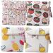 Healeeved 4 piece pack with women's bandages pockets for women's bandages Storage bags for lipsticks Period bag Careature Tote-Ughanizer Tampon diapers travel fruit cotton