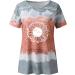 Women's T-Shirt Summer Women's Blouse Short Sleeve Floral Print T-Shirt Clothing Woman Basic Shirt Pullover Crew Neck Clothes T-Shirt Tops Casual Plain Tops Women's Blouse Gray M - Buy Online on GoSupps.com