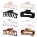 Kavya 8 pieces large hair clip hair clips women for fat hair slip-resistant hairpise hair styling accessories for women girls (10.5cm) -c white black transparent leopard