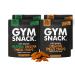 Gym Snack Cheezy Variety Pack Cheddar and Jalapeno Cheddar Protein Crisps 2 oz Each 4 Pack Crunchy Pea Protein Snack with Bold Cheesy Flavor | Low Carb Gluten-Free Vegan-Friendly Protein Snack for On-the-Go Fuel Jalepen