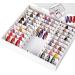 Jiklophg Nail Manicure Storage Box 33 Squares Adjustable Container Portable Acrylic Organizer Nail Tools - Buy Online on GoSupps.com