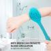 ANEEQA Bath Brush Back Scrubber - Long Handle Body Exfoliator for Men and Women - Soft Skin Cleansing Tool - 34 cm Assorted Color - 1pc - Buy Online on GoSupps.com