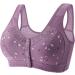 Comfortable Women's Clothing: Sexy Purple Wrap Tank Top with Large Buckle - Thin Cotton Free Bra - Plus Size Available - Buy Online on GoSupps.com