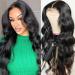 Body Wave 5x5 HD Transparent Lace Closure Wigs for Black Women Brazilian Virgin Hair Body Wave Lace Closure Human Hair Wigs Pre Plucked with Baby Hair (18inch, 5x5 HD Lace Closure Wig) 18 Inch 5X5 Body Wave Wigs