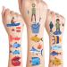 24 Sheets Gone Fishing Temporary Tattoos  Birthday Decorations Gone Fishing Party Favors