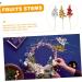 ORFOFE Wreath Decor 15pcs Simulated Fruit Skewers Xmas Fruits Stems Xmas Fruits Branch Fruits Branch Picks Fake Fruit Foam Christmas Wedding Decor - Buy Online on GoSupps.com