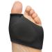 ZenToes Metatarsal Pads for Women and Men - 4 Pack Ball of Foot Cushions (Black)