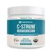 C-Strum Organic Bovine Colostrum Powder 60% igG First Milking Grass Fed Max Strength Colostrum Supplement from German Dairy Cows - Gut Immunity Skin & Hair Support (60 servings) 3.17 Ounce (Pack of 1)