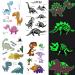 Luminous Dinosaur Temporary Tattoos for Kids 160 Styles (20 Sheets) Glow Dinosaur Decorations for Birthday Party Supplies Favors for Boys and Girls  Dinosaur Tattoos Stickers (Dinosaur)