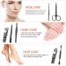 Professional 7-Piece Stainless Steel Manicure Set for Women - Nail Clippers & Pedicure Kit with Travel Case - Buy Online on GoSupps.com